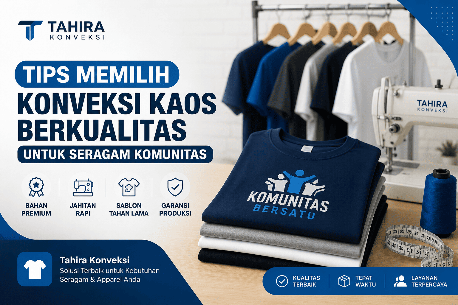 Tips Memilih Konveksi Kaos Berkualitas untuk Seragam Komunitas